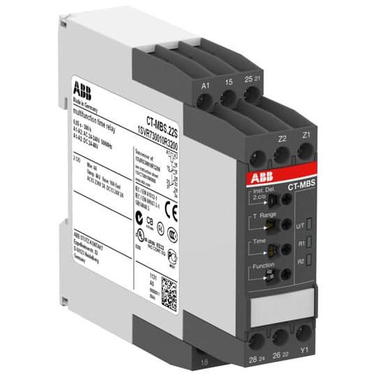 ABB CT-MBS.22S Zeitrelais, multifunktion 2We, 24-48VDC, 24-240VAC, Made in Germany