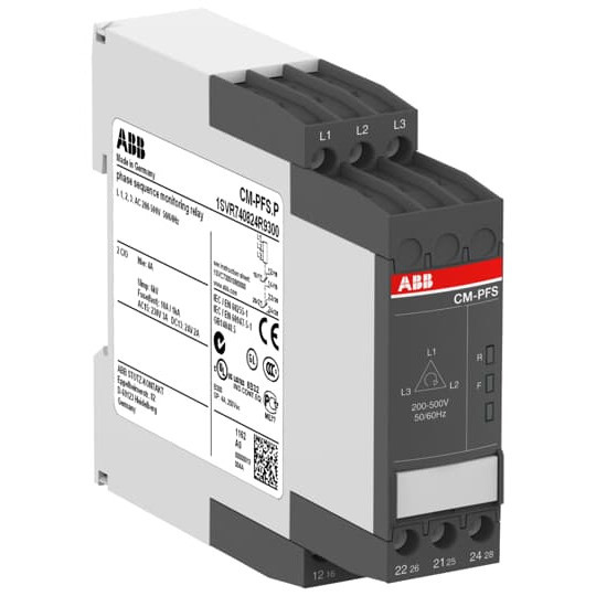 ABB CM-PFS.P Dreiphasenüberwachungsrelais 2We, L1-L2-L3=200-500VAC 50/60Hz, Made in Germany