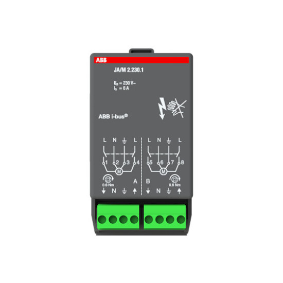 ABB JA/M2.230.1 Jalousieaktormodul, 2fach, 230 V AC, Made in Germany