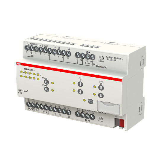 ABB HCC/S2.1.2.1 Heiz-/Kühlkreis Controller, 2fach, 0-10 V, manuelle Bedienung, REG, Made in Germany