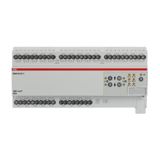 ABB SAH/S24.16.7.1 Schalt-/Jalousieaktor, 24fach, 16 A, REG, Made in Germany