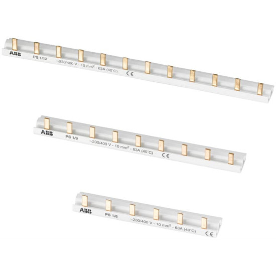 ABB PS1/28/16N Phasenschiene 1Ph.,28Pins,16qmm,N/blau, Made in Germany