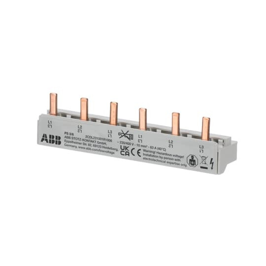 ABB PS3/6 Phasenschiene 3Ph.,6Pins,10qmm, Made in Germany