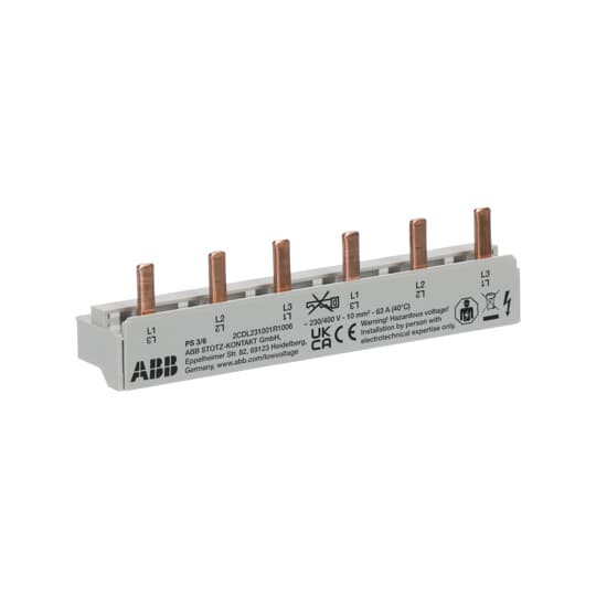 ABB PS3/6 Phasenschiene 3Ph.,6Pins,10qmm, Made in Germany