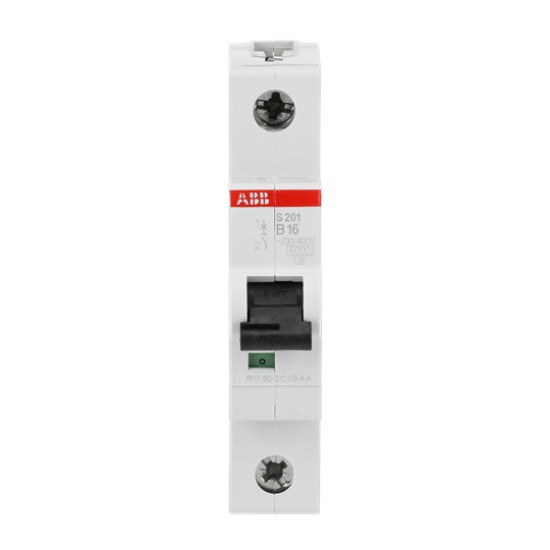 ABB S201-B16 Sicherungsautomat B-Char., 6 kA, 16 A, 1P, Made in Germany