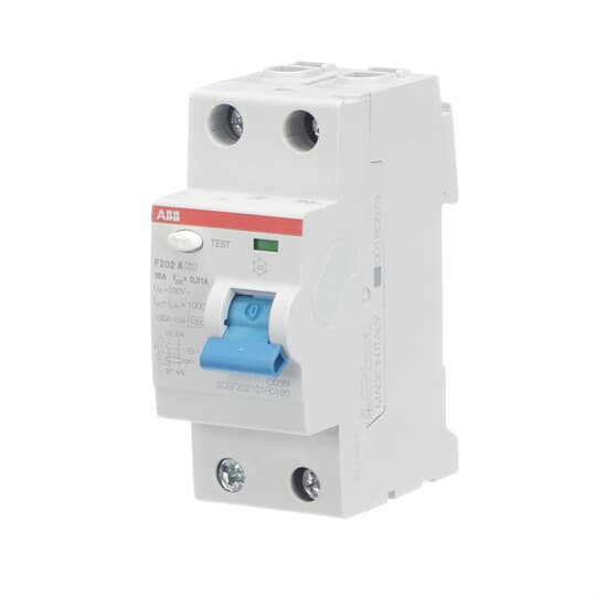 ABB F202A-16/0,01 FI-Schutzschalter 2P,Typ A,16A,10mA