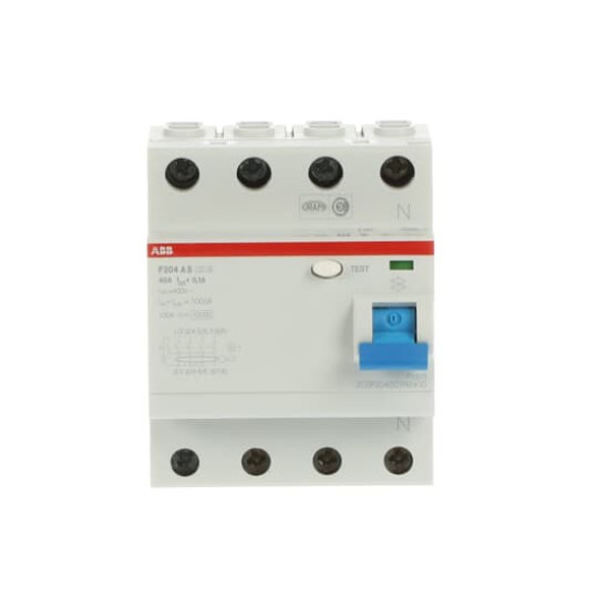 ABB F204AS-40/0,1 FI-Schutzschalter 4P,Typ A,40A,100mA,selektiv