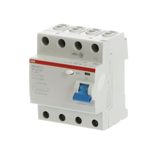 ABB F204AS-40/0,1 FI-Schutzschalter 4P,Typ A,40A,100mA,selektiv