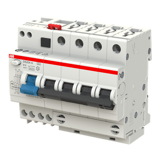 ABB DS204A-B16/0,03 FI/LS-Kombination 6kA,4P,Typ A,B 16A,30mA