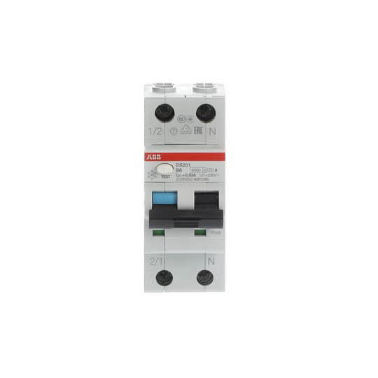 ABB DS201A-B6/0,03 FI/LS-Schalter 6kA, 1P+N, Typ A, B 6, 30mA