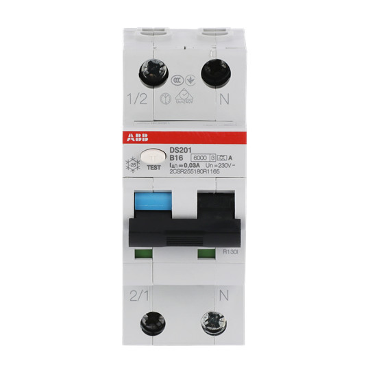 ABB DS201A-B16/0,03 FI/LS-Schalter 6kA, 1P+N, Typ A, B 16, 30mA