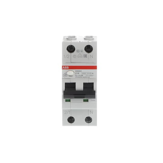 ABB DS201A-C16/0,3 FI/LS-Schalter 6kA, 1P+N, Typ A, C 16, 300mA