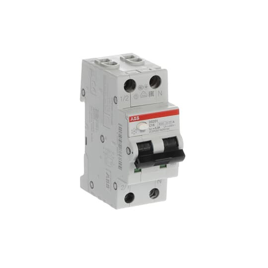ABB DS201A-C16/0,3 FI/LS-Schalter 6kA, 1P+N, Typ A, C 16, 300mA