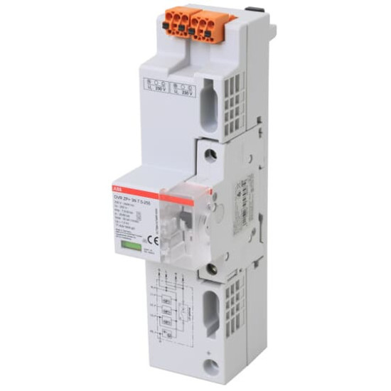 ABB OVR ZP+ 3N 7.5-255 MCB6 SPD T1+2+3, 4p TT/TNS, 7.5/30kA, Made in Germany