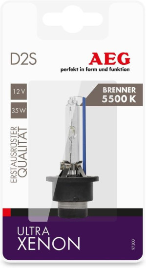 AEG Autolampe Ultra Xenon Brenner 5500K D2S Glühlampe Intensiv-Blau 4038373973009