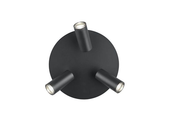 Hell Polo Deckenleuchte GU10 2-fach Dekoring abnehmbar Schwarz 70576/3-06