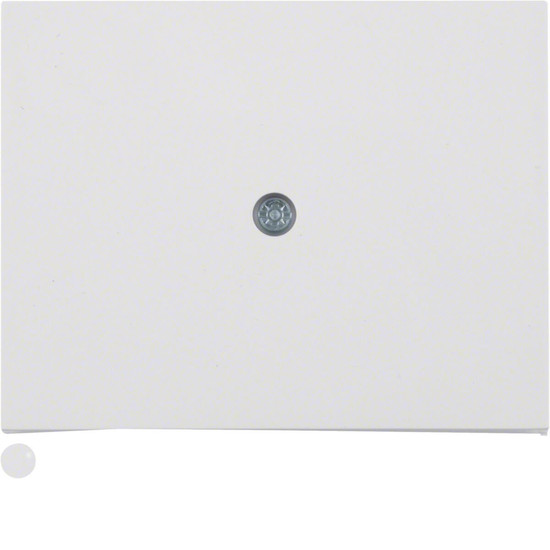 Berker 10057009 Zentralstück für Kabelauslass und VDo-Anschlussdose K.1 polarweiß. glänzend