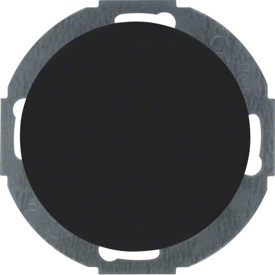 Berker 10092035 Blindverschluss mit Zentralstück Serie R.Classic schwarz. glänzend