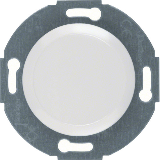 Berker 100920 Blindverschluss mit Zentralstück 1930/Glas/Palazzo polarweiß. glänzend