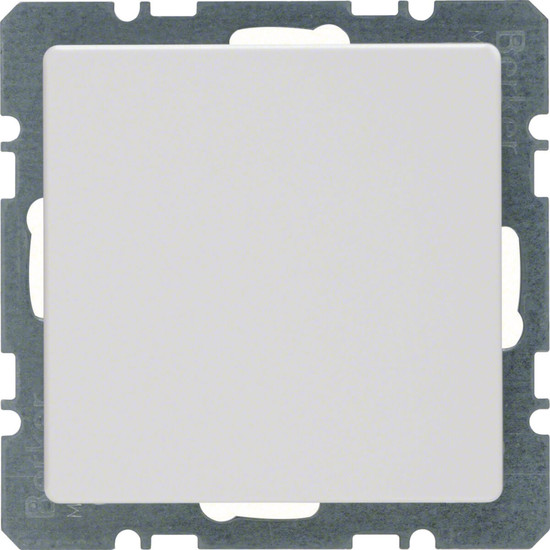 Berker 10096089 Blindverschluss mit Zentralstück Q.x polarweiß. samt