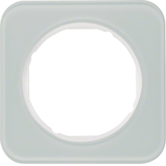 Berker 10112109 Rahmen 1fach R.1 Glas. polarweiß