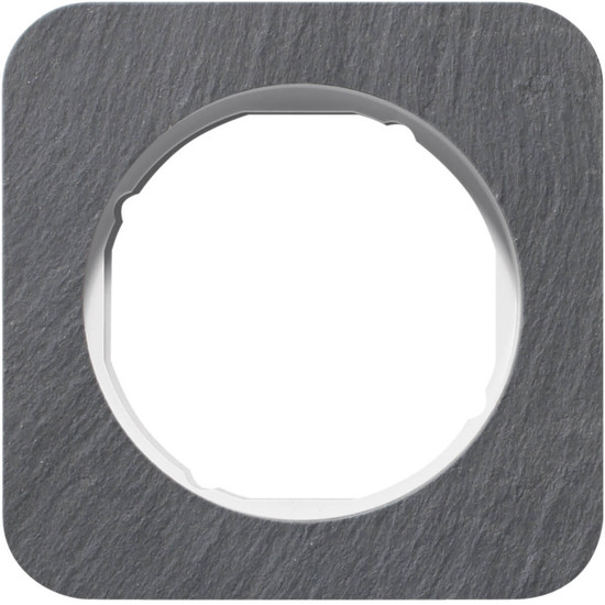 Berker 10112389 Rahmen 1fach R.1 Schiefer anthrazit/polarweiß glänzend