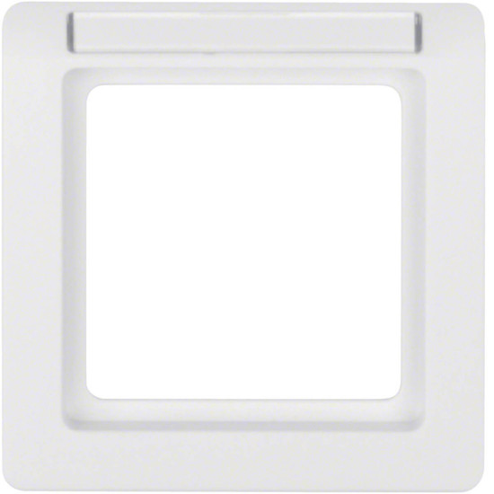 Berker 10116019 Rahmen 1fach mit Beschriftungsfeld Q.1 polarweiß. samt