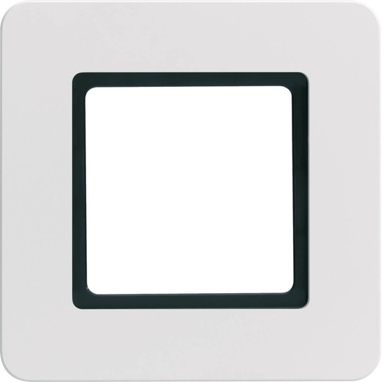 Berker 10116109 Rahmen 1fach Q.7 für LED-Beleuchtung durch LED-Modul. polarweiß samt