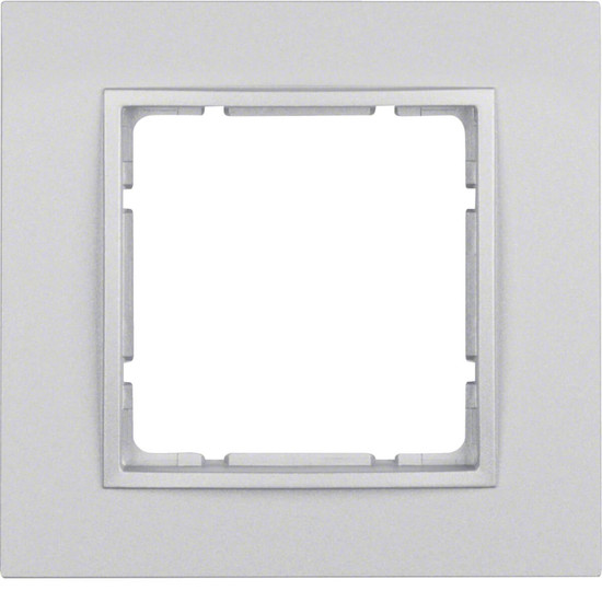 Berker 10116424 Rahmen 1fach B.7 alu. matt