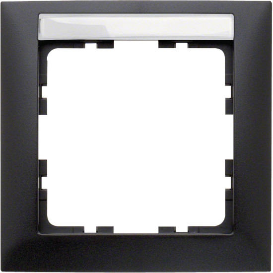 Berker 10119969 Rahmen 1fach. mit Beschriftungsfeld. S.1. anthrazit matt