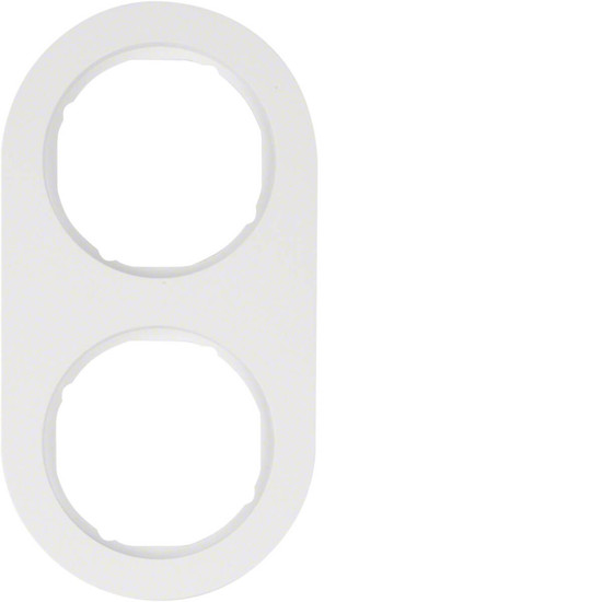 Berker 10122089 Rahmen 2fach Serie R.Classic polarweiß. glänzend