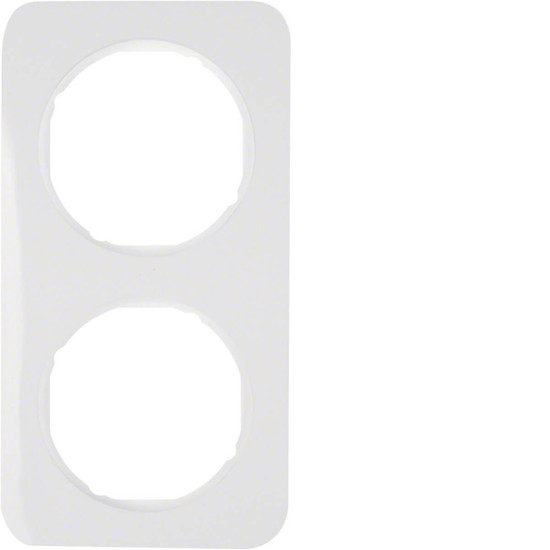 Berker 10122189 Rahmen 2fach R.1 polarweiß. glänzend