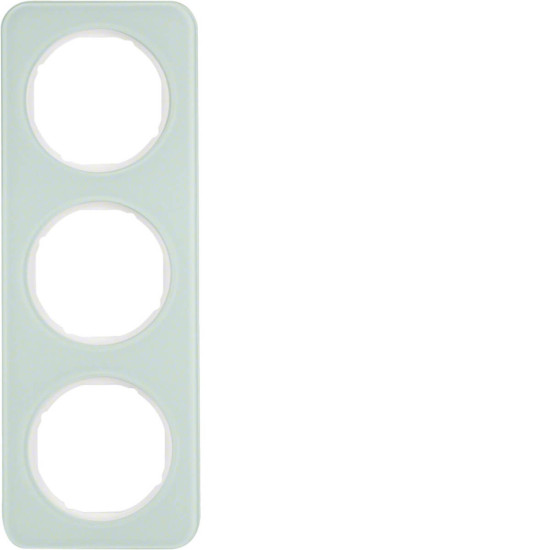 Berker 10132109 Rahmen 3fach R.1 Glas. polarweiß