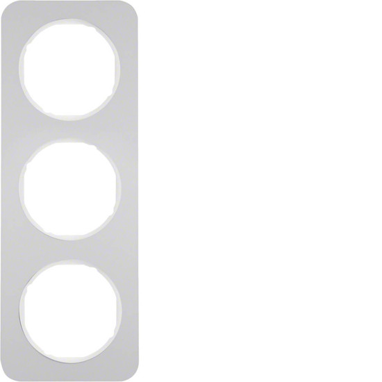 Berker 10132174 Rahmen 3fach R.1 Alu/polarweiß