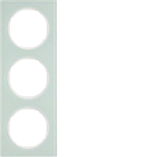 Berker 10132209 Rahmen 3fach R.3 Glas. polarweiß