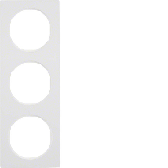 Berker 10132289 Rahmen 3fach R.3 polarweiß. glänzend