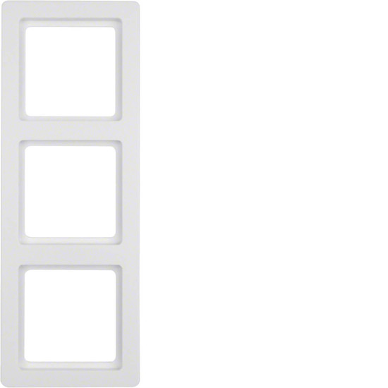 Berker 10136089 Rahmen 3fach Q.1 polarweiß. samt