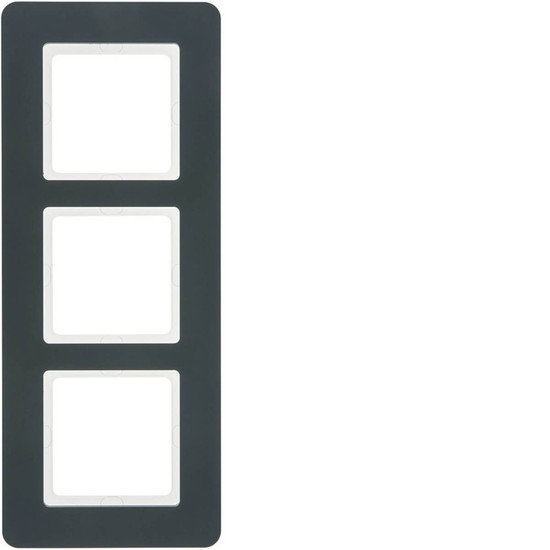 Berker 10136186 Rahmen 3fach. Q.7. anthrazit samt