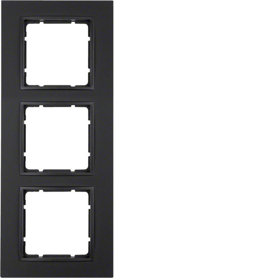 Berker 10136626 Rahmen 3fach B.7 anthrazit. matt