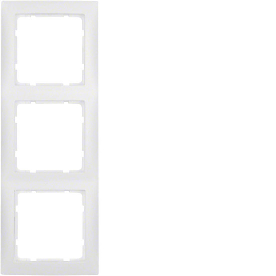 Berker 10139909 Rahmen 3fach. S.1. polarweiß matt