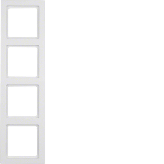 Berker 10146099 Rahmen 4fach Q.3 polarweiß. samt