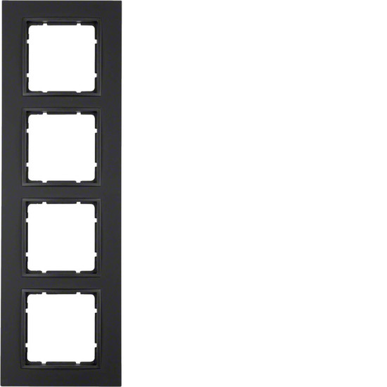 Berker 10146626 Rahmen 4fach B.7 anthrazit. matt