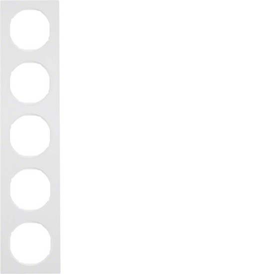 Berker 10152289 Rahmen 5fach R.3 polarweiß. glänzend