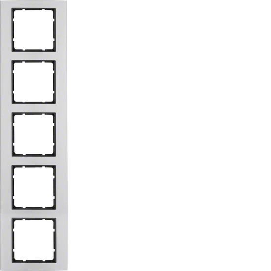Berker 10153004 Rahmen 5fach B.3 Alu/anthrazit