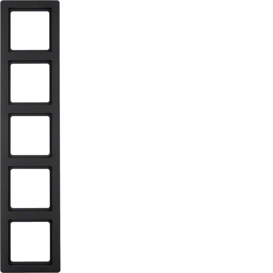 Berker 10156086 Rahmen 5fach Q.1 anthrazit. samt