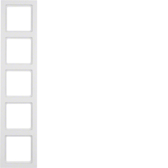 Berker 10156099 Rahmen 5fach Q.3 polarweiß. samt