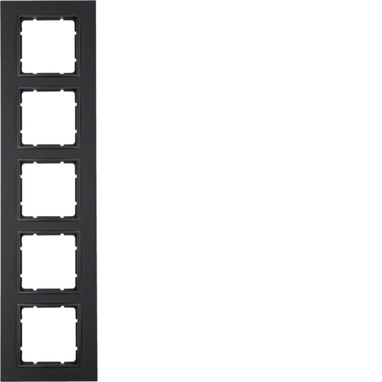 Berker 10156626 Rahmen 5fach B.7 anthrazit. matt