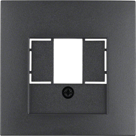 Berker 10331606 Zentralstück mit TAE-Ausschnitt S.1/B.3/B.7 anthrazit. matt