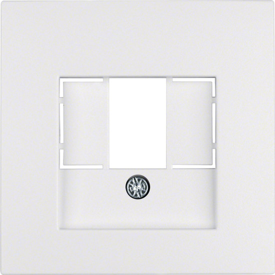 Berker 10331909 Zentralstück mit TAE-Ausschnitt S.1/B.3/B.7 polarweiß. matt