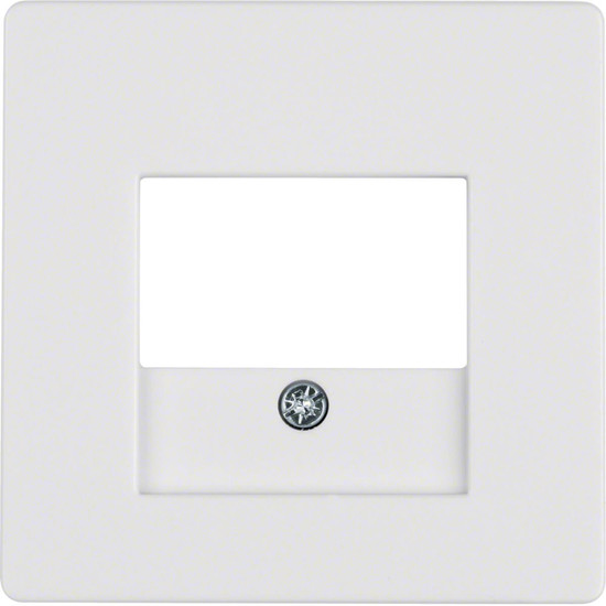 Berker 10336089 Zentralstück mit TAE-Ausschnitt Q.x polarweiß. samt